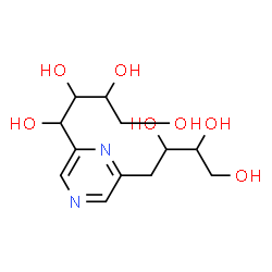 ChemSpider 2D Image | 1-[6-(2,3,4-Trihydroxybutyl)-2-pyrazinyl]-1,2,3,4-butanetetrol | C12H20N2O7