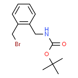 ChemSpider 2D Image | tert-Butyl 2-(bromomethyl)benzylcarbamate | C13H18BrNO2