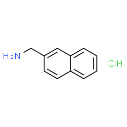 ChemSpider 2D Image | 2-(Aminomethyl)naphthalene Hydrochloride | C11H12ClN