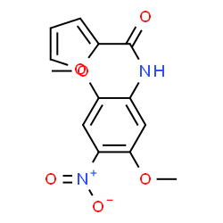 ChemSpider 2D Image | N-(2,5-Dimethoxy-4-nitrophenyl)-2-furamide | C13H12N2O6