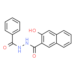 ChemSpider 2D Image | N'-Benzoyl-3-hydroxy-2-naphthohydrazide | C18H14N2O3