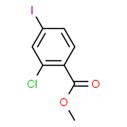 ChemSpider 2D Image | Methyl 2-chloro-4-iodobenzoate | C8H6ClIO2