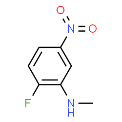 ChemSpider 2D Image | 2-Fluoro-N-methyl-5-nitroaniline | C7H7FN2O2