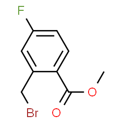 ChemSpider 2D Image | Methyl 2-(bromomethyl)-4-fluorobenzoate | C9H8BrFO2