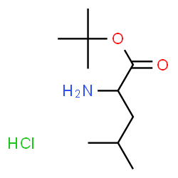 ChemSpider 2D Image | 2-Methyl-2-propanyl leucinate hydrochloride (1:1) | C10H22ClNO2