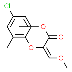 ChemSpider 2D Image | Methyl (2E)-2-(4-chloro-2-methylphenoxy)-3-methoxyacrylate | C12H13ClO4