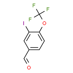 ChemSpider 2D Image | 3-Iodo-4-(trifluoromethoxy)benzaldehyde | C8H4F3IO2