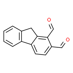 ChemSpider 2D Image | 9H-Fluorene-1,2-dicarbaldehyde | C15H10O2