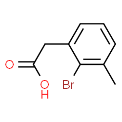 ChemSpider 2D Image | (2-Bromo-3-methylphenyl)acetic acid | C9H9BrO2