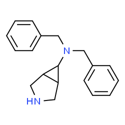 ChemSpider 2D Image | N,N-Dibenzyl-3-azabicyclo[3.1.0]hexan-6-amine | C19H22N2