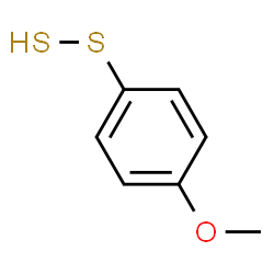 ChemSpider 2D Image | 4-Methoxyphenyl hydrodisulfide | C7H8OS2