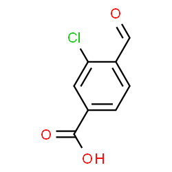 ChemSpider 2D Image | 3-Chloro-4-formylbenzoic acid | C8H5ClO3