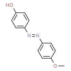 ChemSpider 2D Image | 4-hydroxy-4′-methoxyazobenzene | C13H12N2O2