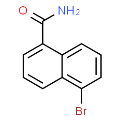 ChemSpider 2D Image | 5-Bromo-1-naphthamide | C11H8BrNO