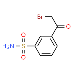 ChemSpider 2D Image | 3-(Bromoacetyl)benzenesulfonamide | C8H8BrNO3S
