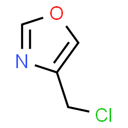 ChemSpider 2D Image | 4-(Chloromethyl)-1,3-oxazole | C4H4ClNO