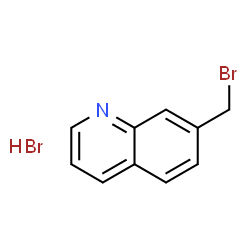 ChemSpider 2D Image | 7-(BROMOMETHYL)QUINOLINE HYDROBROMIDE | C10H9Br2N