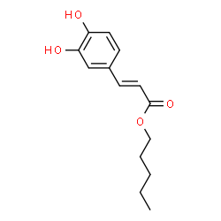 ChemSpider 2D Image | E-Caffeic acid pentyl ester | C14H18O4