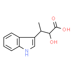 ChemSpider 2D Image | 2-Hydroxy-3-(1H-indol-3-yl)butanoic acid | C12H13NO3