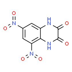 ChemSpider 2D Image | 5,7-dinitroquinoxaline-2,3-diol | C8H4N4O6