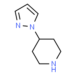 ChemSpider 2D Image | 4-(1H-Pyrazol-1-yl)piperidine | C8H13N3