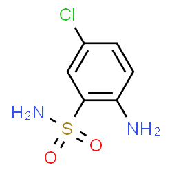 ChemSpider 2D Image | 2-Amino-5-chlorobenzenesulfonamide | C6H7ClN2O2S