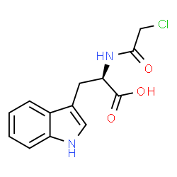 ChemSpider 2D Image | N-(Chloroacetyl)-D-tryptophan | C13H13ClN2O3