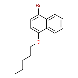 ChemSpider 2D Image | 4-Bromo-1-naphthyl pentyl ether | C15H17BrO