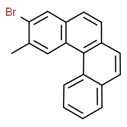 ChemSpider 2D Image | 3-Bromo-2-methylbenzo[c]phenanthrene | C19H13Br