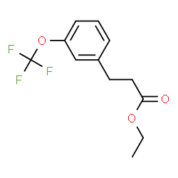 ChemSpider 2D Image | Ethyl 3-[3-(trifluoromethoxy)phenyl]propanoate | C12H13F3O3