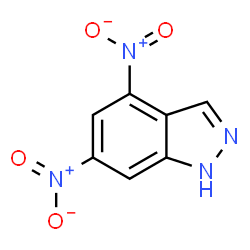 ChemSpider 2D Image | 4,6-Dinitro-1H-indazole | C7H4N4O4