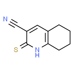 ChemSpider 2D Image | 2-mercapto-5,6,7,8-tetrahydroquinoline-3-carbonitrile | C10H10N2S