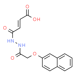 ChemSpider 2D Image | (2E)-4-{2-[(2-Naphthyloxy)acetyl]hydrazino}-4-oxo-2-butenoic acid | C16H14N2O5