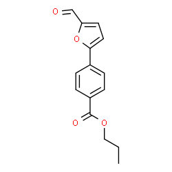ChemSpider 2D Image | Propyl 4-(5-formyl-2-furyl)benzoate | C15H14O4
