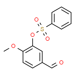 ChemSpider 2D Image | 5-Formyl-2-methoxyphenyl benzenesulfonate | C14H12O5S
