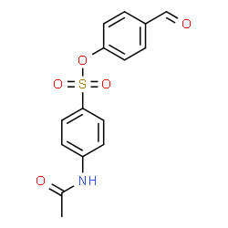 ChemSpider 2D Image | 4-Formylphenyl 4-acetamidobenzenesulfonate | C15H13NO5S