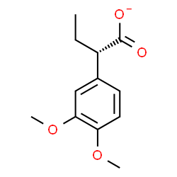 ChemSpider 2D Image | (2S)-2-(3,4-Dimethoxyphenyl)butanoate | C12H15O4