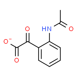 ChemSpider 2D Image | (2-Acetamidophenyl)(oxo)acetate | C10H8NO4