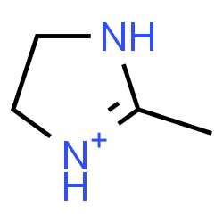 ChemSpider 2D Image | 2-Methyl-4,5-dihydro-1H-imidazol-3-ium | C4H9N2