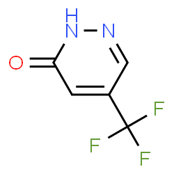 ChemSpider 2D Image | 5-(Trifluoromethyl)-3(2H)-pyridazinone | C5H3F3N2O