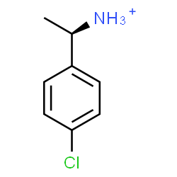 ChemSpider 2D Image | (1R)-1-(4-Chlorophenyl)ethanaminium | C8H11ClN