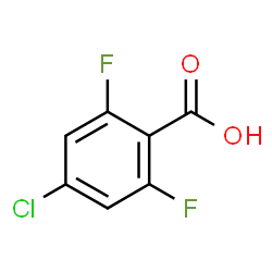 ChemSpider 2D Image | 4-Chloro-2,6-difluorobenzoic acid | C7H3ClF2O2