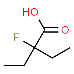 ChemSpider 2D Image | 2-Ethyl-2-fluorobutanoic acid | C6H11FO2