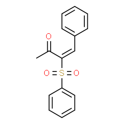 ChemSpider 2D Image | (3E)-4-Phenyl-3-(phenylsulfonyl)-3-buten-2-one | C16H14O3S