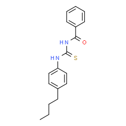 ChemSpider 2D Image | N-[(4-Butylphenyl)carbamothioyl]benzamide | C18H20N2OS