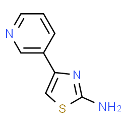 ChemSpider 2D Image | 2-Amino-4-(3-pyridyl)thiazole | C8H7N3S