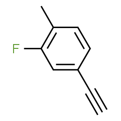 ChemSpider 2D Image | 4-Ethynyl-2-fluoro-1-methylbenzene | C9H7F