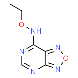 ChemSpider 2D Image | N-Ethoxy[1,2,5]oxadiazolo[3,4-d]pyrimidin-7-amine | C6H7N5O2