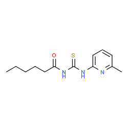 ChemSpider 2D Image | N-[(6-Methyl-2-pyridinyl)carbamothioyl]hexanamide | C13H19N3OS