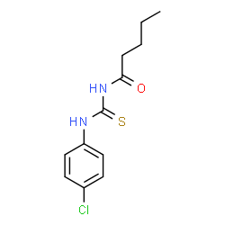 ChemSpider 2D Image | N-[(4-Chlorophenyl)carbamothioyl]pentanamide | C12H15ClN2OS